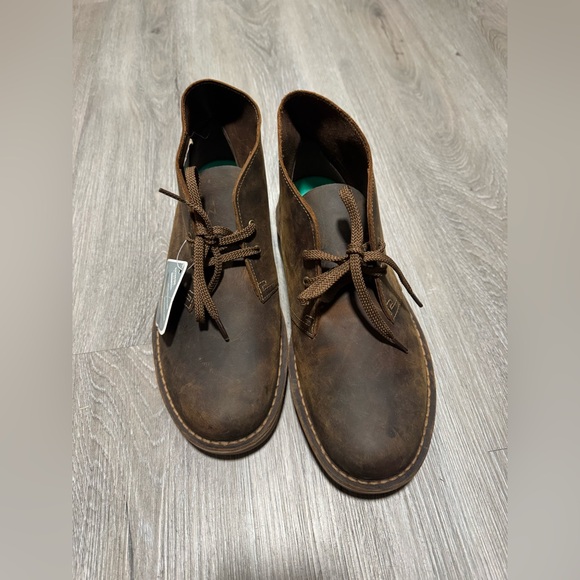 Clarks Dark Brown Leather Chukka Boots | Size 9.5 - Picture 4 of 9